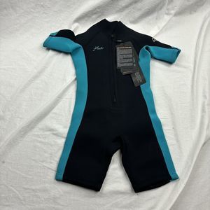 New with tags Hevto Wetsuit Size 7 Boy Girl Black Blue
